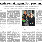 Göttinger Tageblatt: Neujahrsempfang Bündnis90/Die Grünen in Göttingen mit der Bundesvorsitzenden Annalena Baerbock und Jürgen Trittin