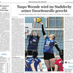 Göttinger Tageblatt. Handball Oberliga. Tuspo Weende vs ASC Göttingen