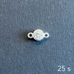 Swarovskistein mit Ösen, nur in der runden Flechtart möglich