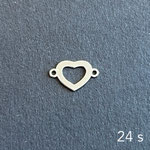 Herz mit Ösen, nur in der runden Flechtart möglich