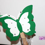 Ventaglietto farfalla verde 