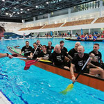 2. Drachenboot Indoorcup - erleichtert nach dem ersten Sieg
