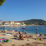 апартаменты Примоштен первый ряд, лучшие пляжи Хорватии, отдых с детьми