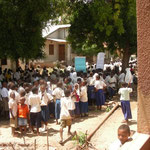 Primary School student rally during inauguration ceremony for 16 day´s campaign against gender violence in Kihurio