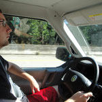 Willem driving us home