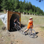 Alyssa and Leslie Mountain Biking