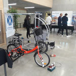 le Vhélio volait la vedette au vélo générateur dans l'espace mobilité durable 