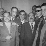 1959 Una foto ricordo dei medici (da sx Giovan Battista Marino,Antonio De Gaetano,Clausi Schettini,direttore dell'ospedale, Saverio Avella,Giuseppe Garasto, Luigi Sangregorio,Francesco Persiani,Antonio Viteritti)