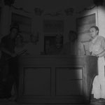 Anni '60 Il farmacista Alberto Triossi (una foto ricordo durante i lavori di ristrutturazione della farmacia Milano aperta nel 1839) 