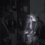 1968 "mastro" Francesco De Gaetano davanti la sua bottega ("au funnichi") in Piazza Cavour  n° 3