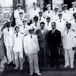 1954 al castello.In alto a sx,D.Altomonte,G.Vena,G.Tieri,P.Romano,V.Candia,G.Guidi,R.Chiurco,G.Meringolo,L.Ferrarese,G.Guglielmo,F.De Luca,A.Lavorato,F.Policastri,F.Pasqua,A.Santacaterina,M.Adimari(com.)G.Spezzano(sind).A.Romeo(segr)A.Pirro-foto di G.Vena