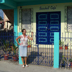 mein "seashell cafe" in Dangriga   