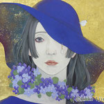 菫色の追憶　F8　個人蔵/Sold