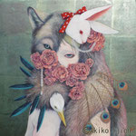 I want to say "Good-bye〟human/45.5×45.5/個人蔵・Sold