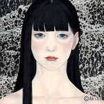 Noir4.赤い水脈　F4　sold/個人蔵　PrivateCollection