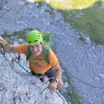 Hans im Klettersteig Bälmetentor