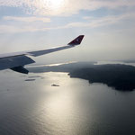 Anflug auf Singapur