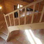 Artisan concepteur : Escalier avec balustres bois et métal. N°16