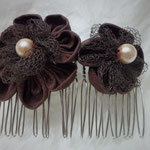 modèle 2 : peigne GM marron tulle