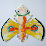 Schmetterling IV, Aqurell auf Büttenpapier