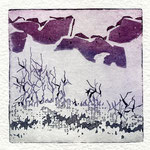 Nim, Paisagem 1, 10 x 10 cm, água forte e água tinta