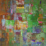 Feldzauber, 120 x 120 cm, Acryl auf Leinwand, 2010, verkauft