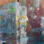 Strickliesel, 110 x 160 cm, Acryl auf Leinwand, 2014, Preis 1750,-