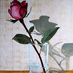 Rose Glas (2011), 100 x 70 cm, Acryl & ÖL auf Leinwand