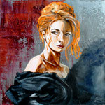 Wie lange noch? (2025), 80 x 80 cm, acrylic on canvas