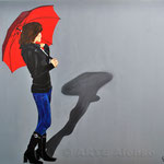 Warten auf Regen....(2011),  80 x 100 cm, Acryl auf Leinwand