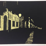 雨上がりの帰路 (デュッセルドルフ) on the way back after rain (dusseldorf)  28.8×36.5cm ed.7 2015