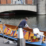 unser Boot wird noch geputzt