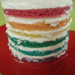 Rainbowcake ou cake arc-en-ciel
