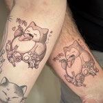 snorlax pokemon tattoo sushi fineline