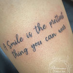 script text fineline tattoo