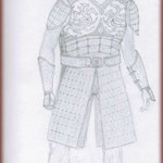 Croquis armure Qin Shi Huang.
