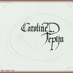 Croquis typographie "Caroline Tepijn".