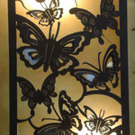 Lampara rectangular Mariposas Gigante 60 X 122 cm $ 2376