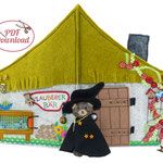 Spiebuch Zauberer Teddy Quiet book Anleitung Filzbuch Nähanleitung Schritt für Schritt Schablonen 1 : 1
