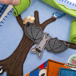 Spielbuch Quiet book Nähanleitung Schablonen Zelt Wald Camping