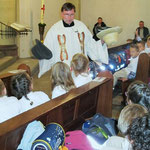 Gottesdienst zum Schulanfang in der Kirche St. Peter u. Paul mit Pfarrer Langendonk