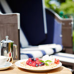 Machen Sie mal eine Ruhepause auf der Dachterrasse.