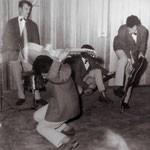 THE SPIDER (Hengelo) vlnr:  Fons Trienen, Leo von Stockhausen , Jan Evers en Rob Aubrey.