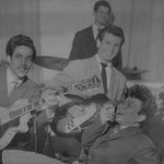 THE HONKY TONKS 1961 vlnr: Joop Ketting Olivier - George Brunnings - John de Lange - Frans van den Brand Horninge - Robby Merghart