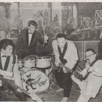 THE HAP-CATS - Duitsland 1963 vlnr: James Baron - Cor van Mourik - Win Monoarfa - Jimmy Pownall - Jack van Beek.