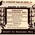 Expo 58 Brussel - Hawaiian Village