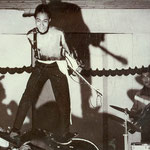 THE HAP CATS - De Barak, Den Bosch ('trainen' voor Oktoberfest, München - sept.1959) vlnr: Vic Boekholt (witte Egmond) - Bert Silooy - Rob Boekholt (witte Egmond) - Jack van Beek (roodbruine Miller) - Henk Greven
