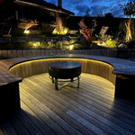 Gartenbeleuchtung, wasserfeste LED-Leuchten, schwarzes Silikon-LED-Band horizontal biegbar (Bank), Rietz