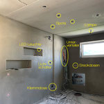 Roh-Installationen in Neubau, Zirl