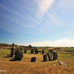 Ierland, Domberg Stonecircle met in de achtergrond de Keltische Zee